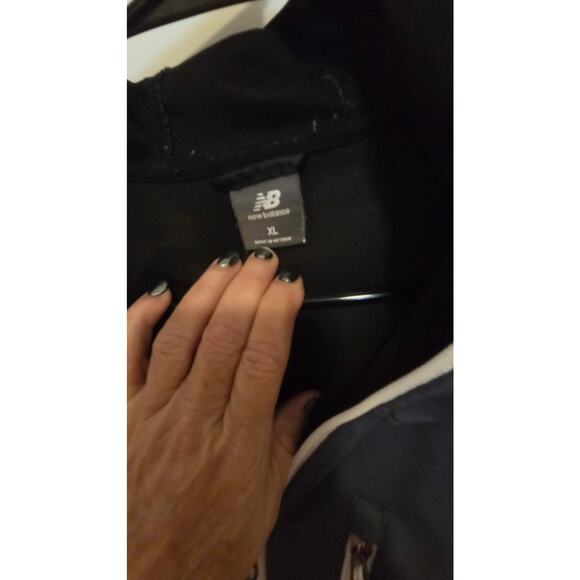 New Balance Navy Hooded Windbreaker Jacket Men’s XL Full Zip - Picture 3 of 5